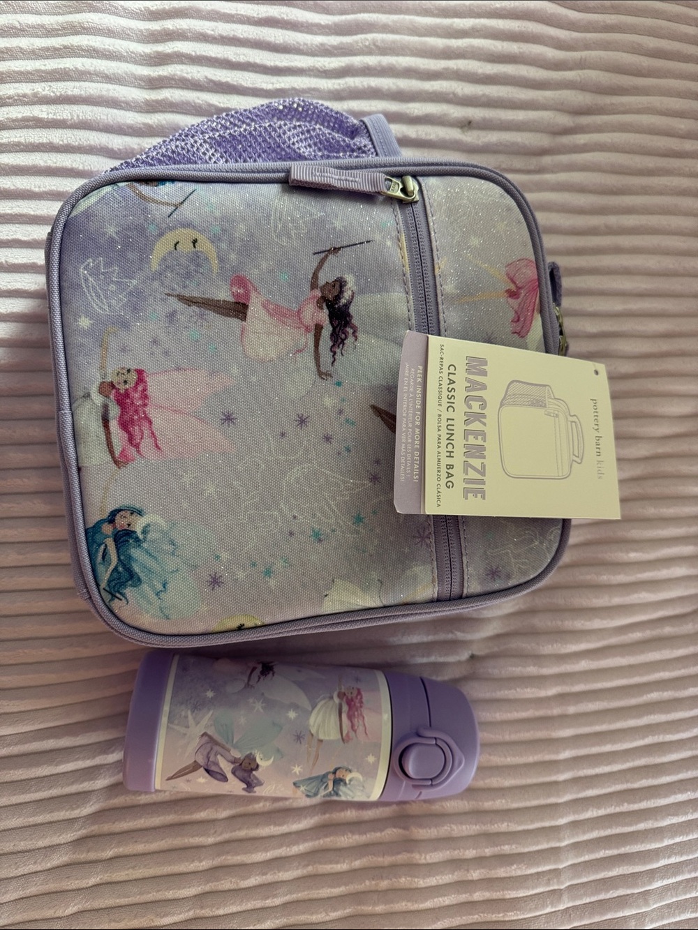 NWT Pottery Barn Fairy Lunch Box Water Bottle